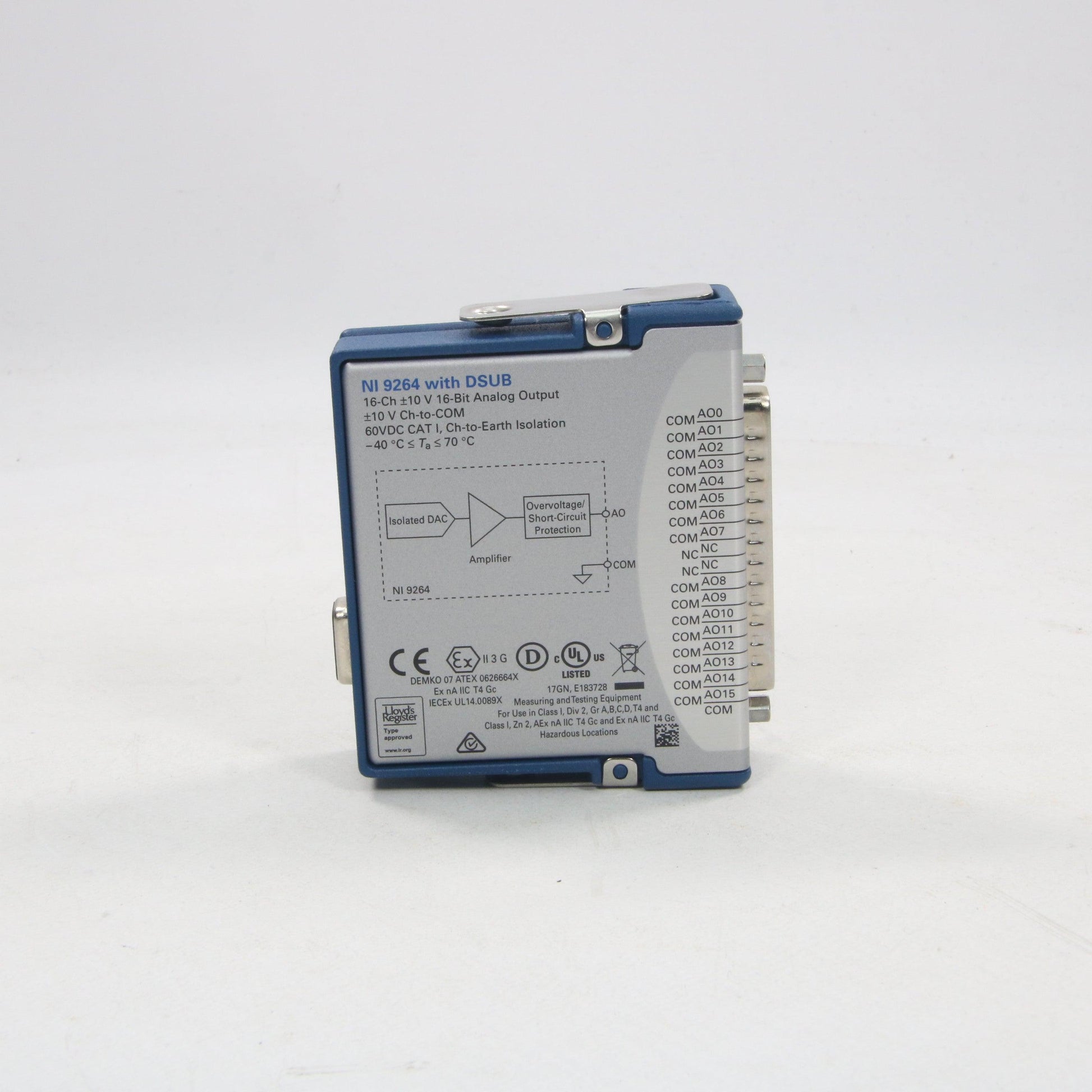 National Instruments NI 9264 with DSUB Voltage Output Module-Voltage Output Module-Used Industrial Parts