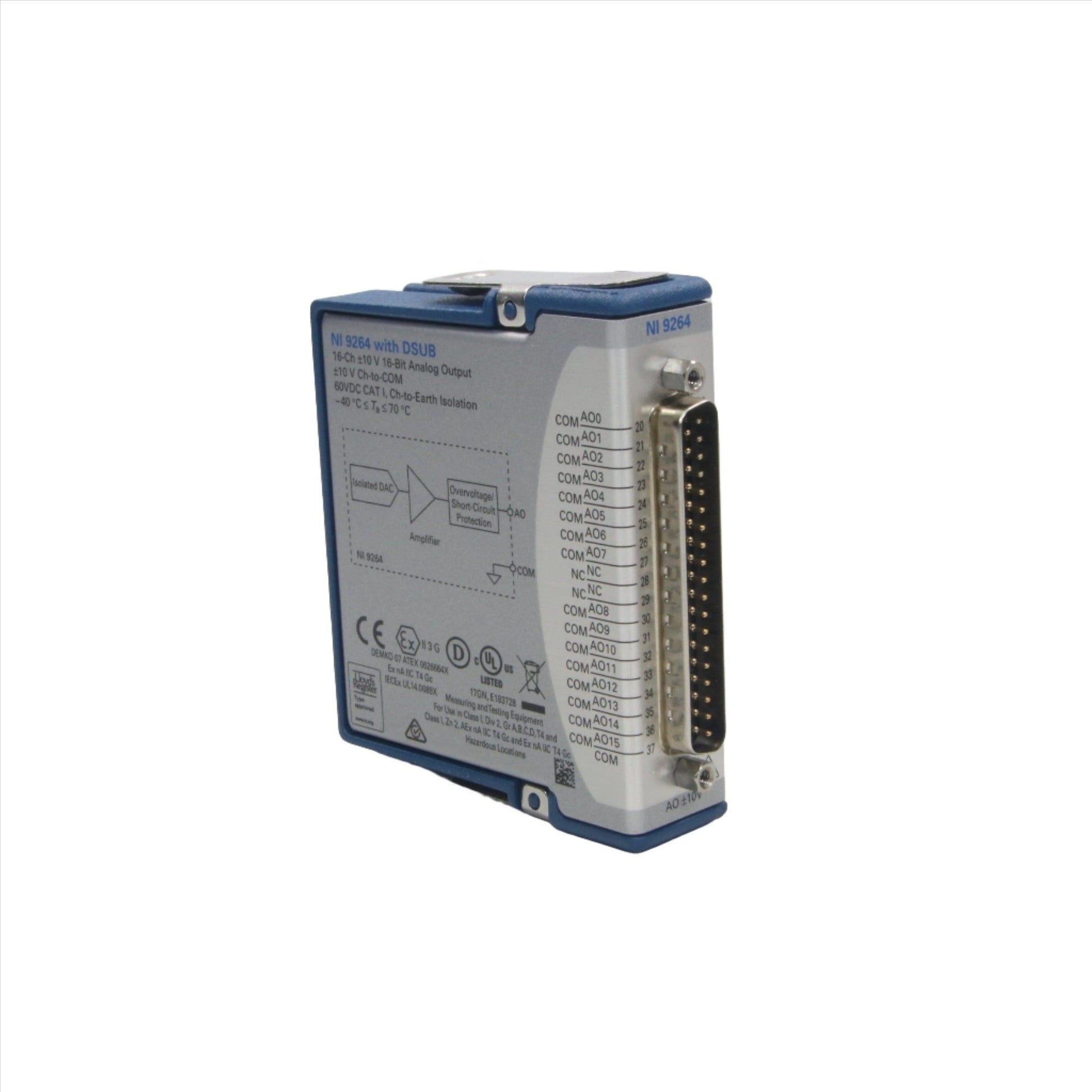 National Instruments NI 9264 with DSUB Voltage Output Module-Voltage Output Module-Used Industrial Parts