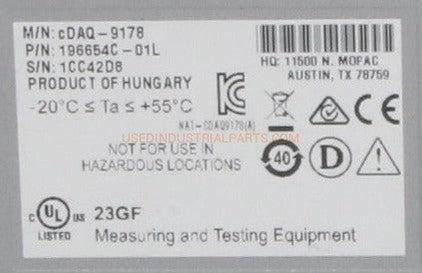 National Instruments cDAQ‑9178 Chassis-Compact DAQ Chassis-AD-01-07-Used Industrial Parts