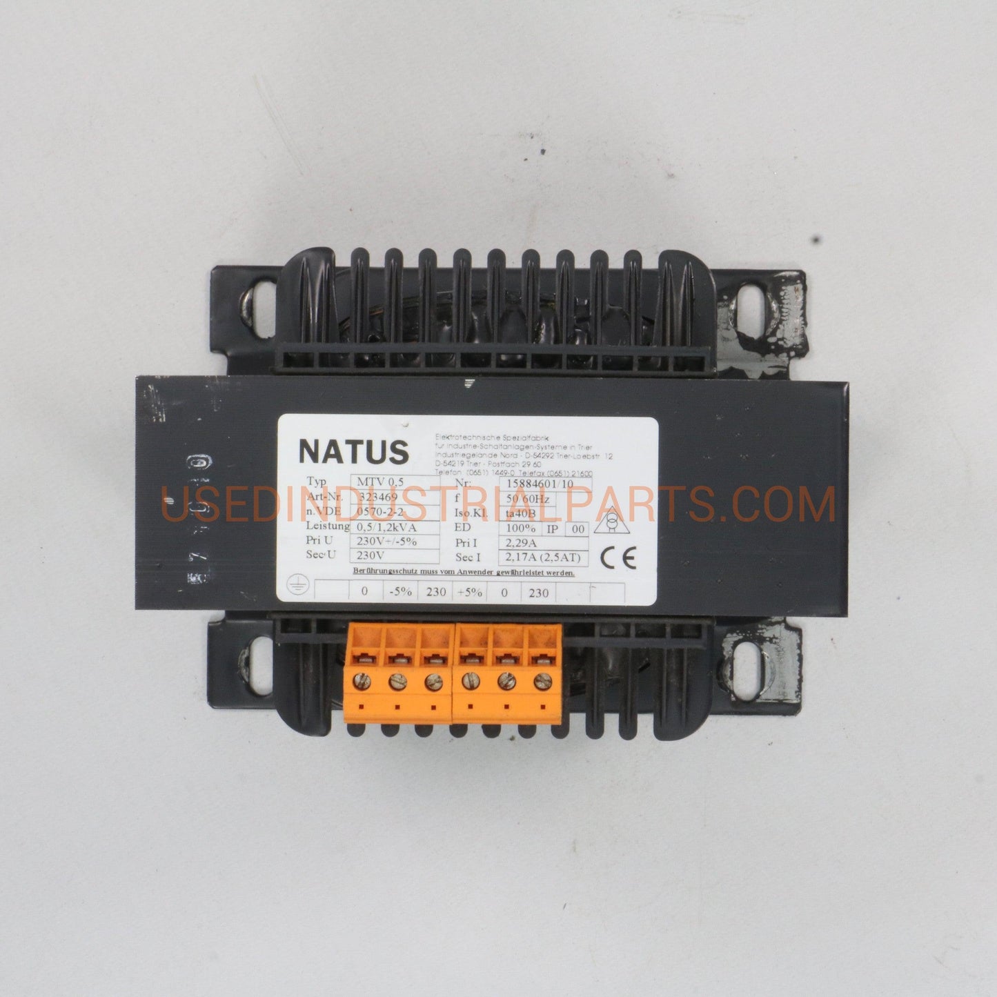 Natus MTV 0.5 Transformer-Transformer-AB-07-02-Used Industrial Parts