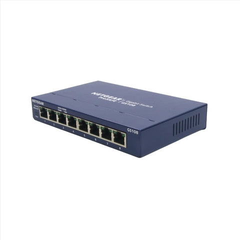 Netgear Prosafe GS108 Gigabit Switch-Gigabit Switch-Used Industrial Parts