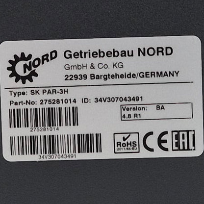 Nord Drive Systems SK PAR-3H Parameter Box-Parameter Box-Used Industrial Parts