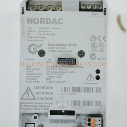 Nordac Profibus SK500E-111-340-A Frequency Converter-Frequency Converter-AB-07-08-Used Industrial Parts