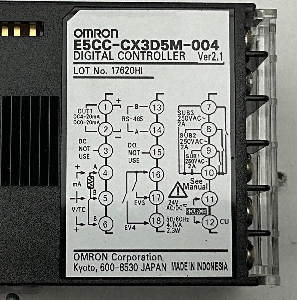 Omron E5CC-CX3D5M-004 Digital Controller Ver 2.1-Digital Controller-Used Industrial Parts