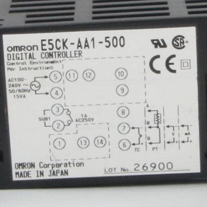 Omron E5CK AA1 500 Digital Controller-Digital Controller-Used Industrial Parts