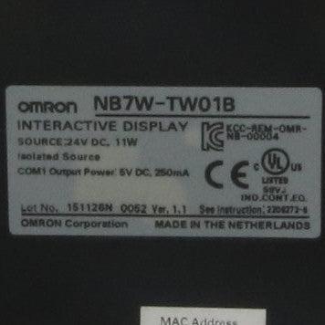 Omron NB7W-TW01B Interactive Display-Interactive Display-Used Industrial Parts