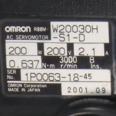 Omron R88M W20030H S1 D Servo Gearmotor-Gear Motor-AC-03-02-01-Used Industrial Parts