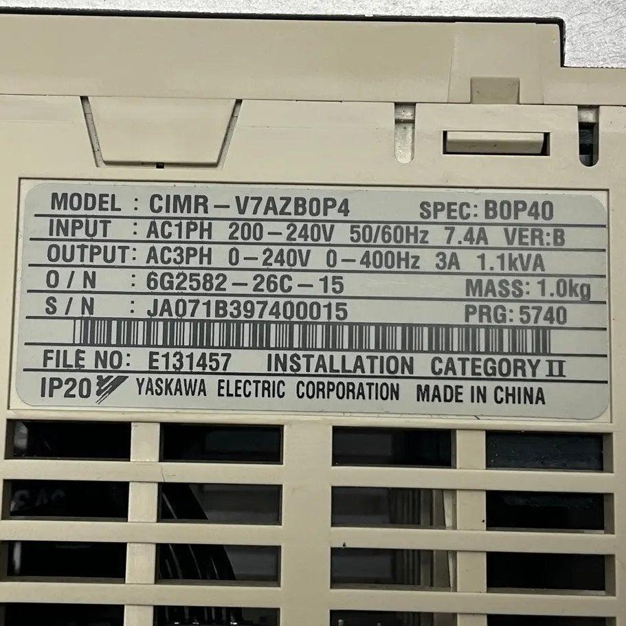Omron Varispeed V7 CIMR-V7AZB0P4 AC Inverter-AC Inverter-Used Industrial Parts