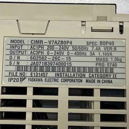 Omron Varispeed V7 CIMR-V7AZB0P4 AC Inverter-AC Inverter-Used Industrial Parts