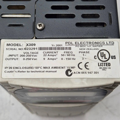 PDL Electronics Xtravert X309 Variable Speed Drive-Variable Speed Drive-Used Industrial Parts