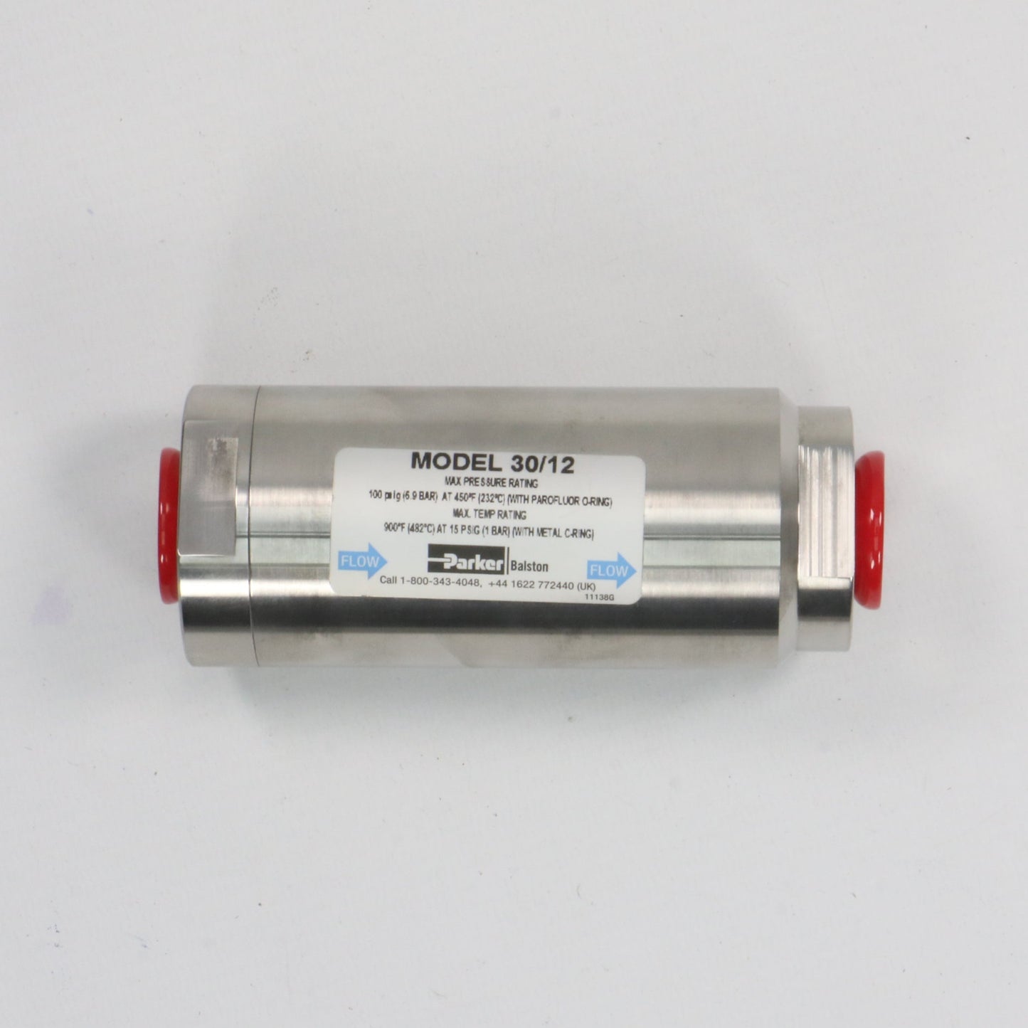 Parker Balston 30/12 Inline Sample Filter-Inline Sample Filter-Used Industrial Parts