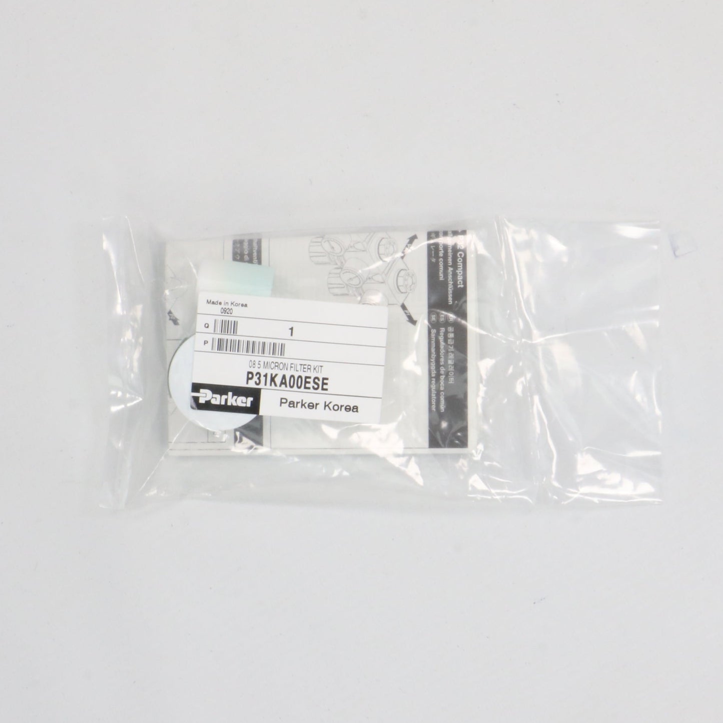 Parker P31KA00ESE 5 Micron Filter Kit-Particulate Filter Element-Used Industrial Parts