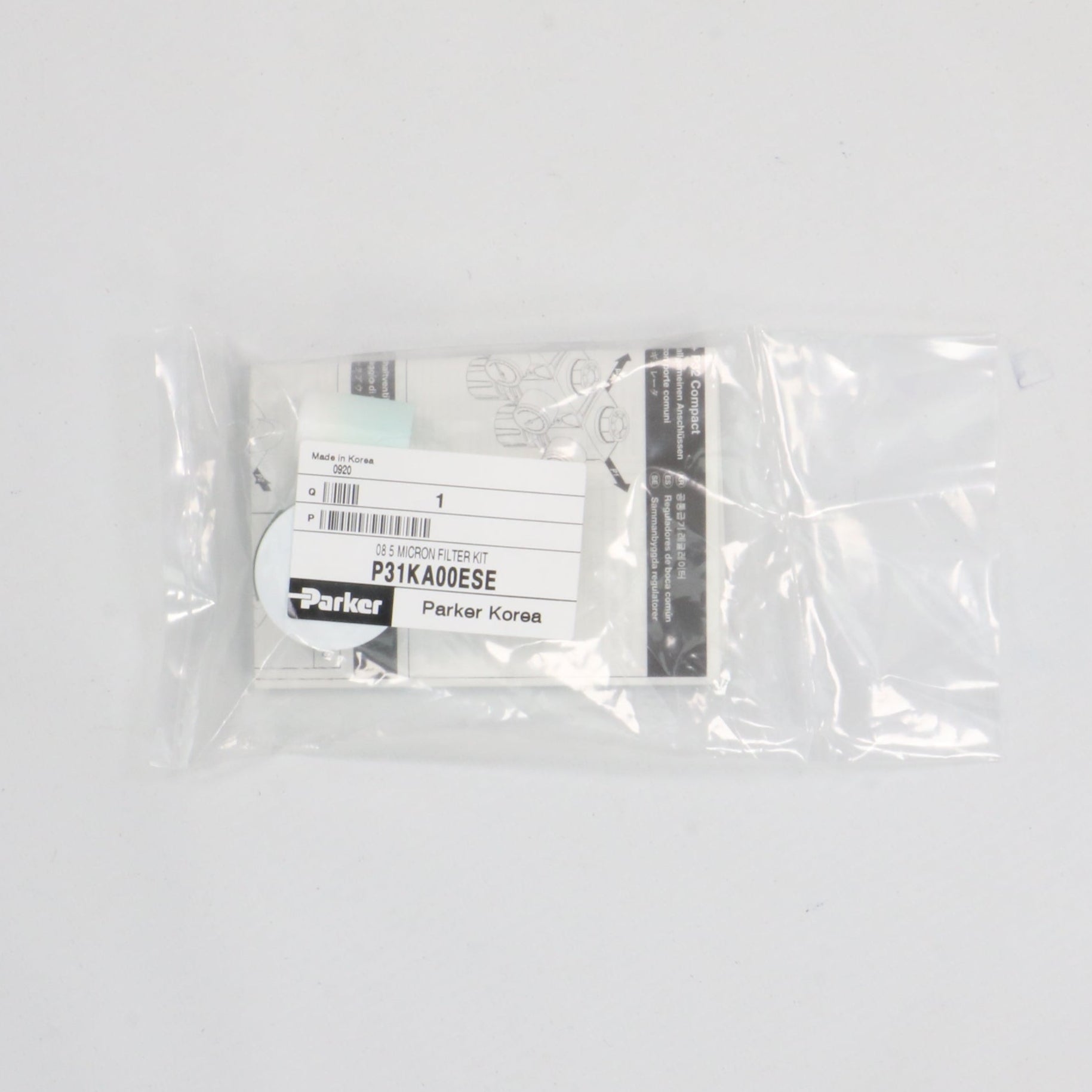 Parker P31KA00ESE 5 Micron Filter Kit-Particulate Filter Element-Used Industrial Parts