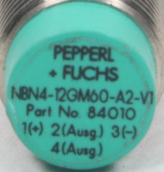 Pepperl + Fuchs Inductive Sensor NBN4-12GM60-A2-V1-Inductive Sensor-AB-06-02-Used Industrial Parts