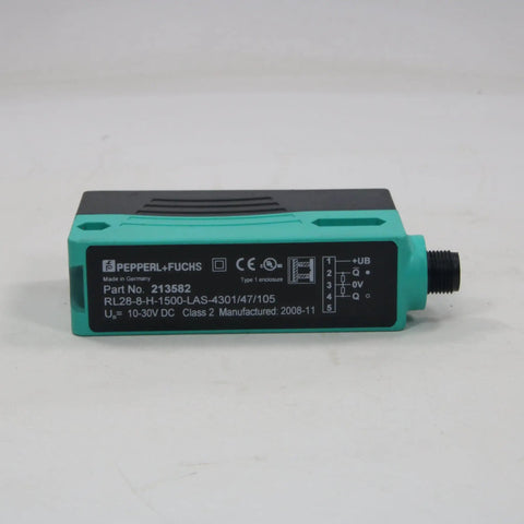 Pepperl + Fuchs RL28-8-H-1500-LAS-4301/47/105-Retroreflective Sensor-Used Industrial Parts