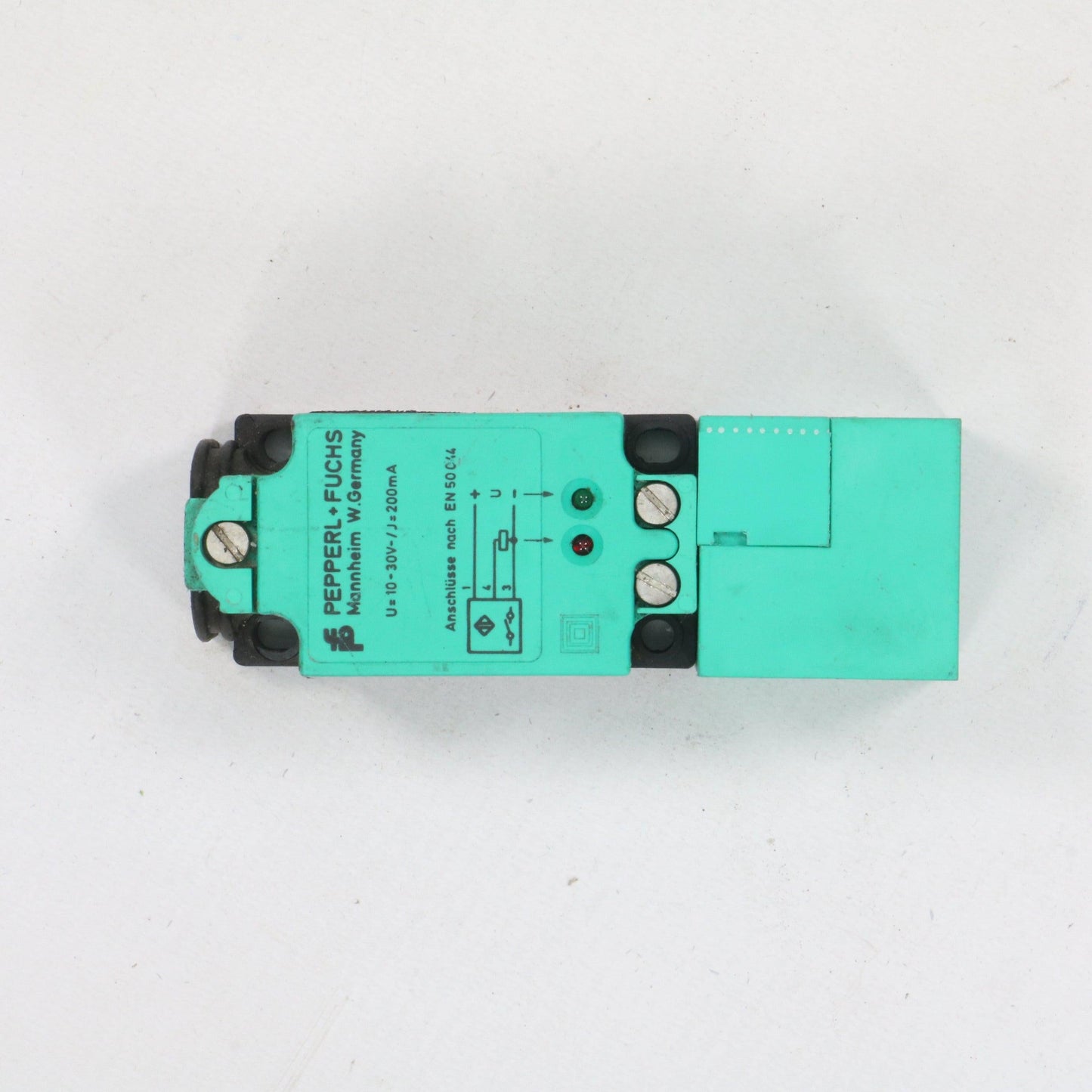 Pepperl & Fuchs U-10-30V-/J=200ma NJ30+ Inductive Sensor - Left Facing Contactor-Inductive Sensor-AB-06-07-Used Industrial Parts