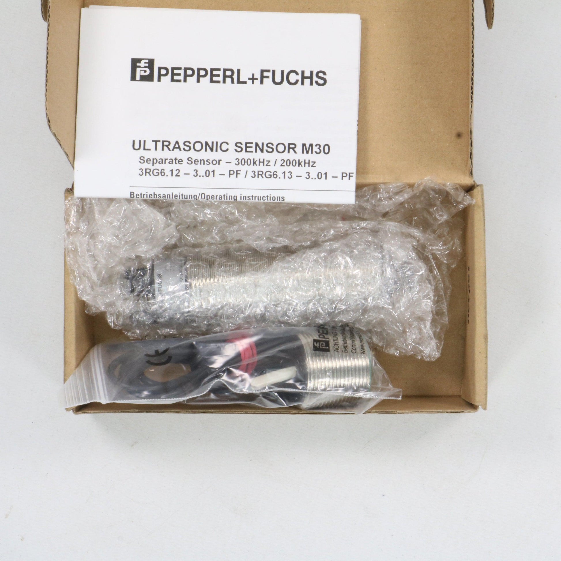 Pepperl + Fuchs Ultrasonic Sensor M30 3RG60133AE01PF-Ultrasonic Sensor-Used Industrial Parts