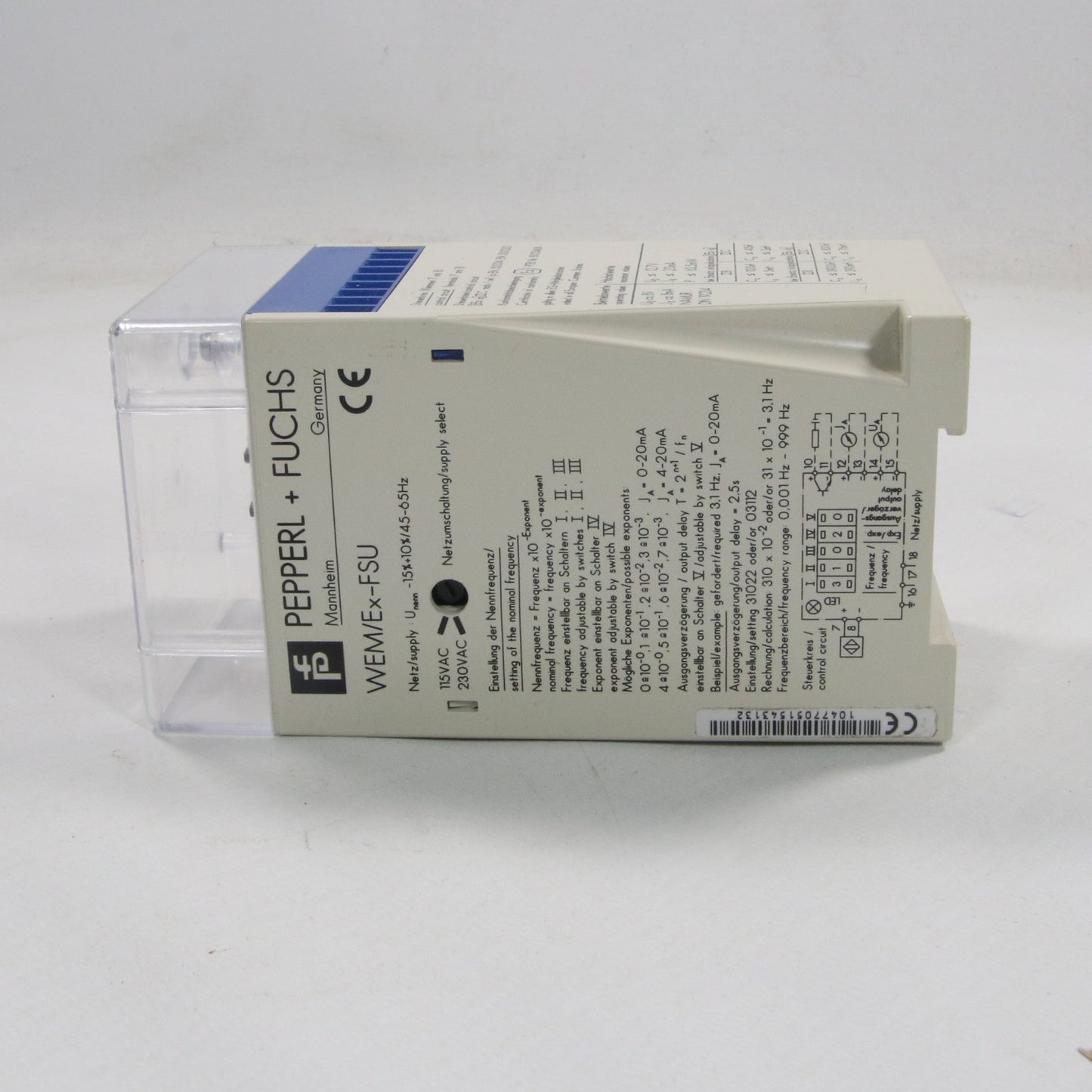 Pepperl + Fuchs WEM/Ex-FSU Frequency to Current Converter - 14424-Frequency to Current Converter-Used Industrial Parts