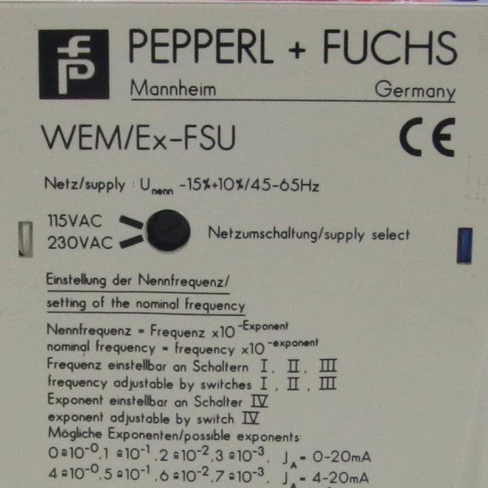 Pepperl + Fuchs WEM/Ex-FSU Frequency to Current Converter - 14424-Frequency to Current Converter-Used Industrial Parts