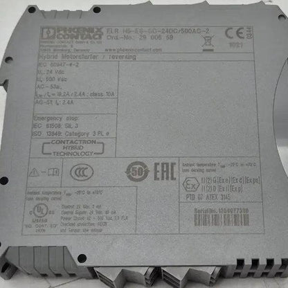 Phoenix Contact ELR H5-ES-SC-24DC/500AC-2 Hybrid Motor Starter-Hybrid Motor Starter-Used Industrial Parts