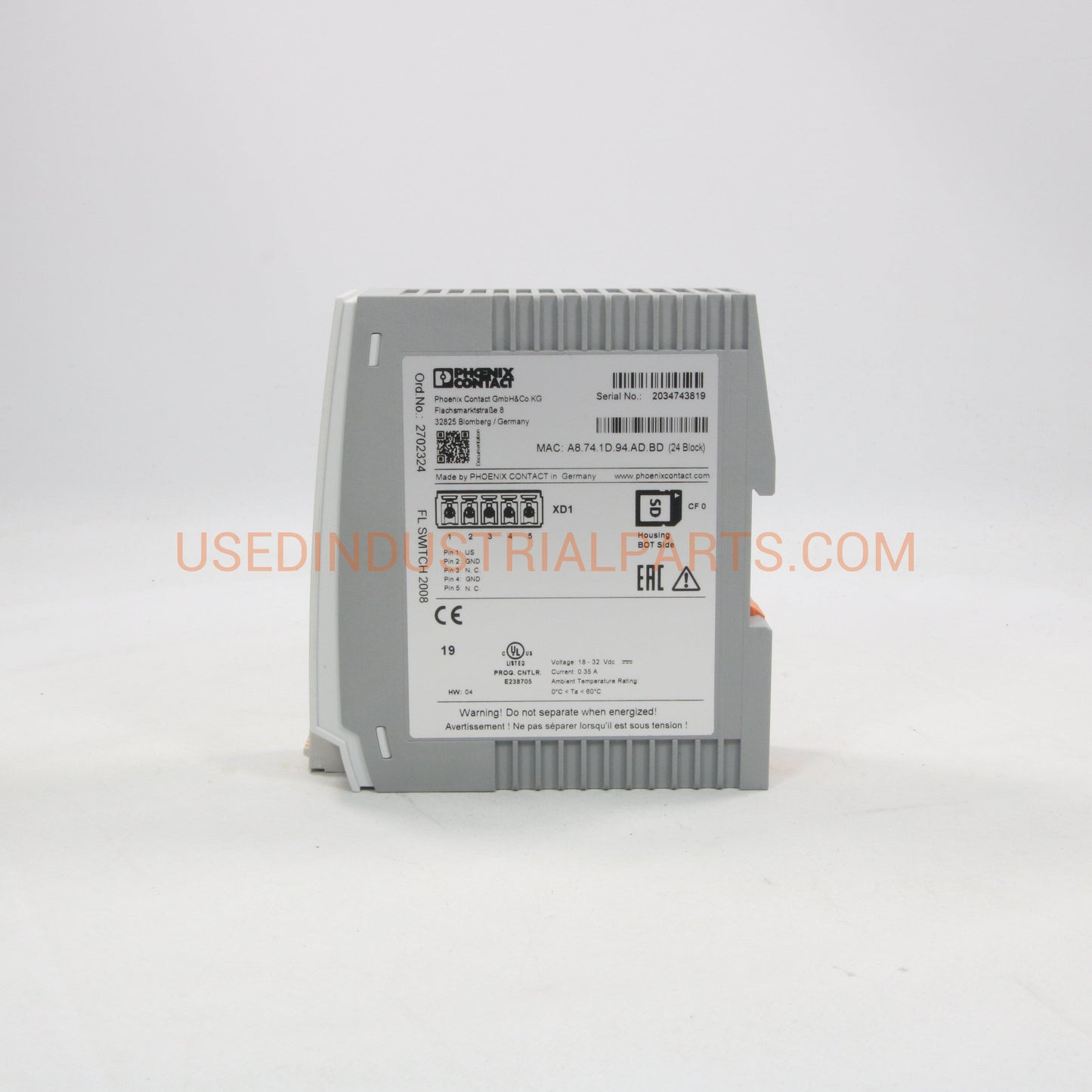 Phoenix Contact FL Switch 2008 Industrial Ethernet Switch-Industrial Ethernet Switch-AE-01-03-Used Industrial Parts