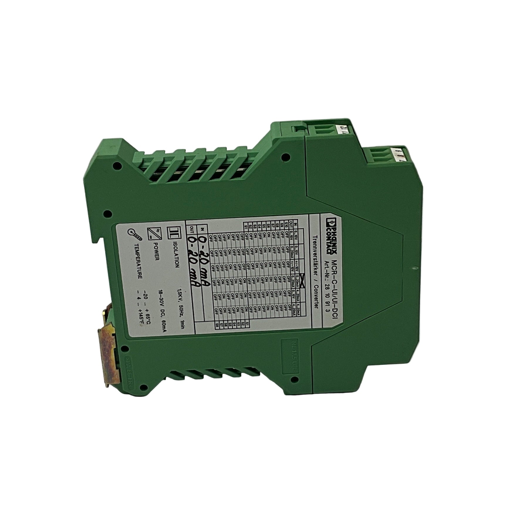 Phoenix Contact MCR-C-UI/UI-DCI Signal Conditioner-Signal Conditioner-Used Industrial Parts