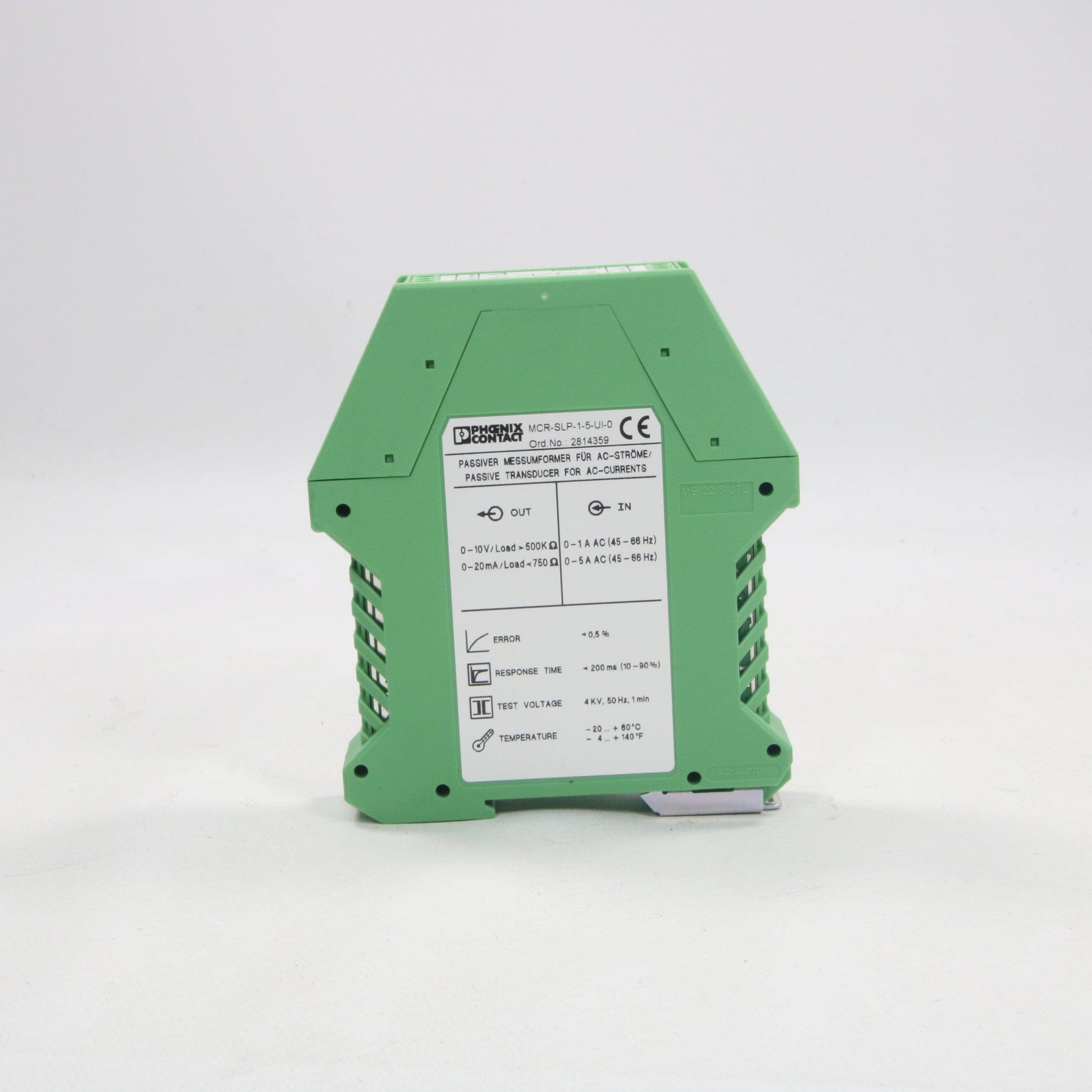 Phoenix Contact MCR-SLP-1-5-UI-0 Current Transducer-Current Transducer-Used Industrial Parts