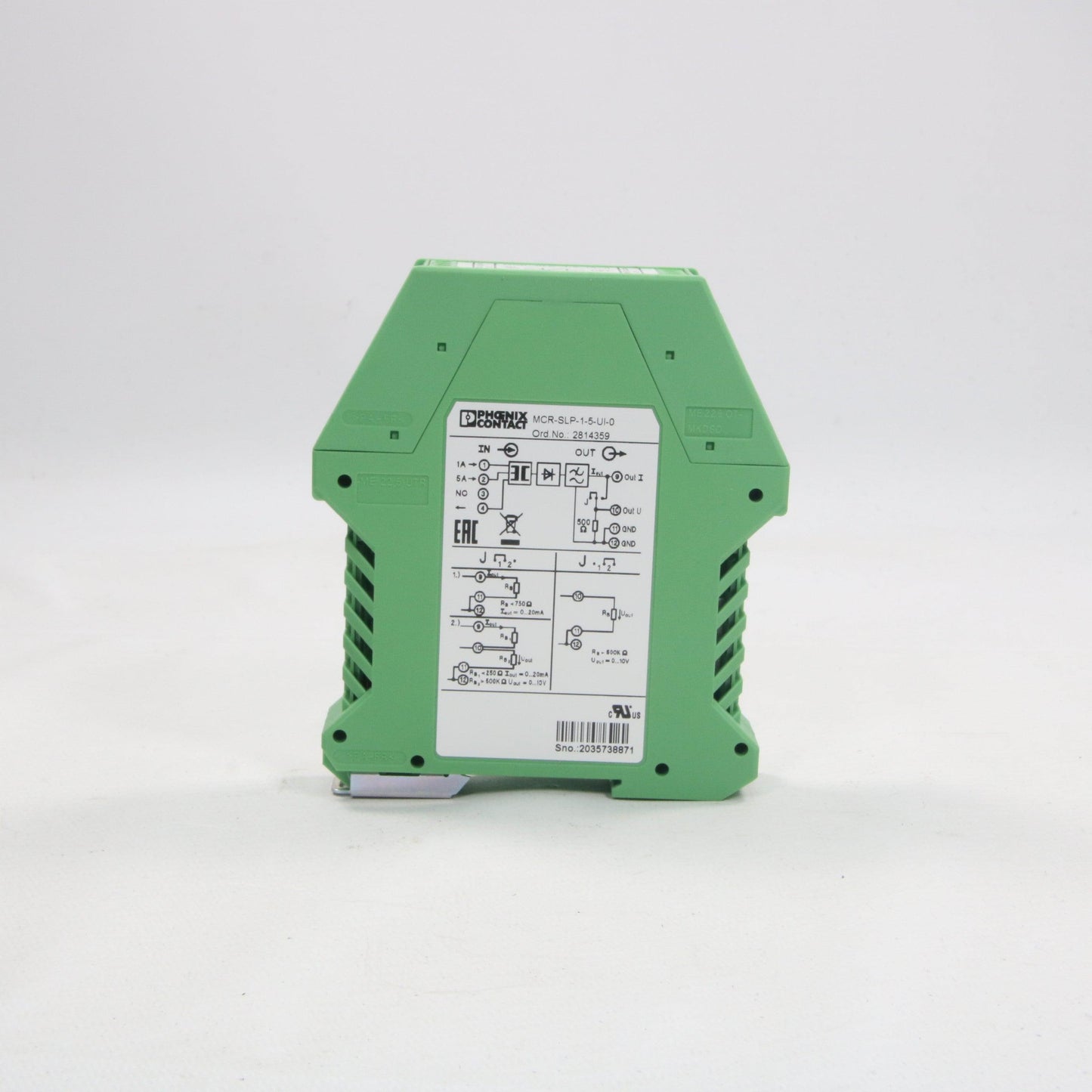 Phoenix Contact MCR-SLP-1-5-UI-0 Current Transducer-Current Transducer-Used Industrial Parts