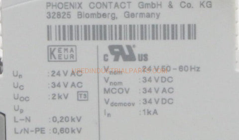 Image of Phoenix Contact PLUGTRAB Surge Protection Device-Surge Protection Device-AE-04-05-04-Used Industrial Parts