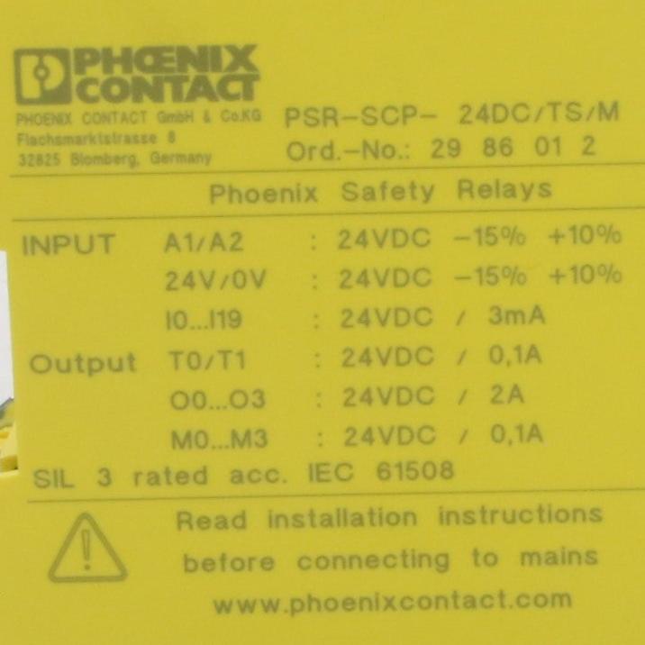 Phoenix Contact PSR SCP 24DC TS M Safety Relay-Safety Relay-Used Industrial Parts