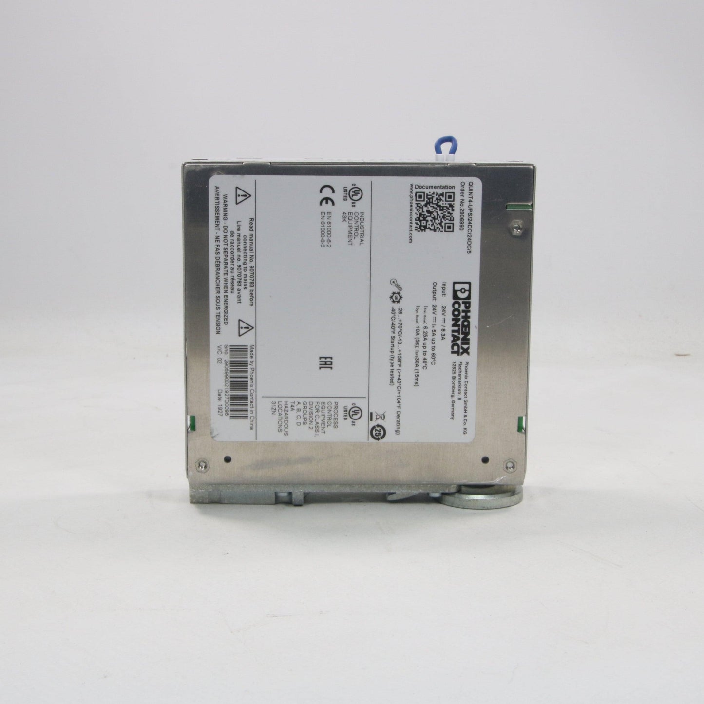 Phoenix Contact QUINT4-UPS/24DC/24DC/5 Uninterruptible Power Supply-Power Control Units-Used Industrial Parts