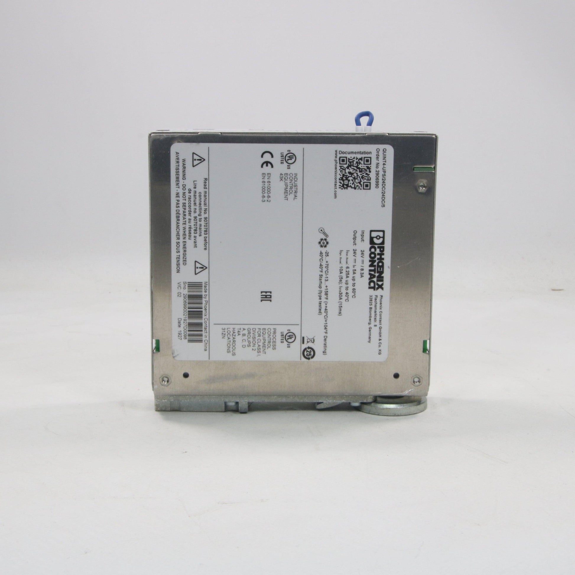 Phoenix Contact QUINT4-UPS/24DC/24DC/5 Uninterruptible Power Supply-Power Control Units-Used Industrial Parts