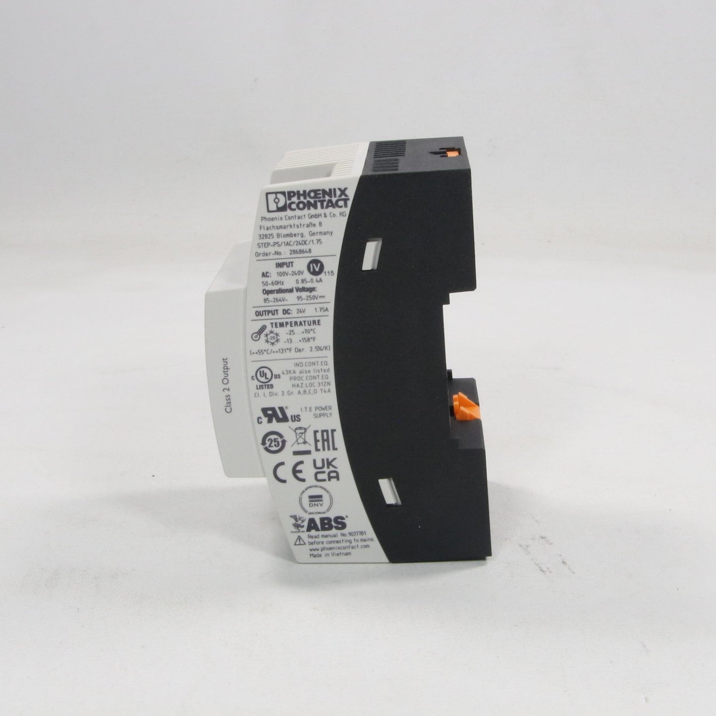Phoenix Contact STEP - PS/1AC/24DC/1.75 Primary Switched-Mode Power Supply-Primary Switched-Mode Power Supply-Used Industrial Parts