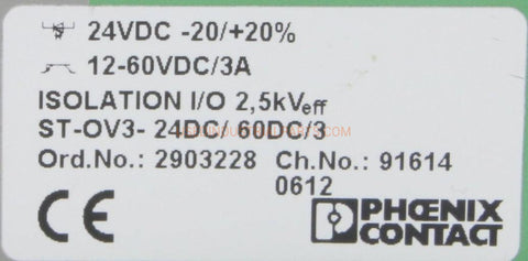 Image of Phoenix Contact Solid State Relay 2903228-Solid State Relay-AA-05-07-Used Industrial Parts