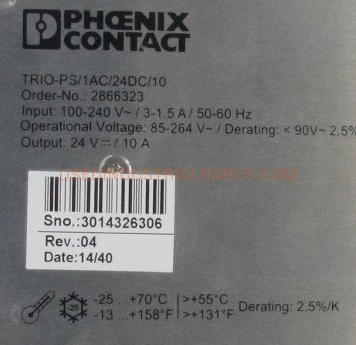 Phoenix Contact TRIO-PS/1AC/24DC/10 Power Supply-Power Supply-AB-01-01-Used Industrial Parts