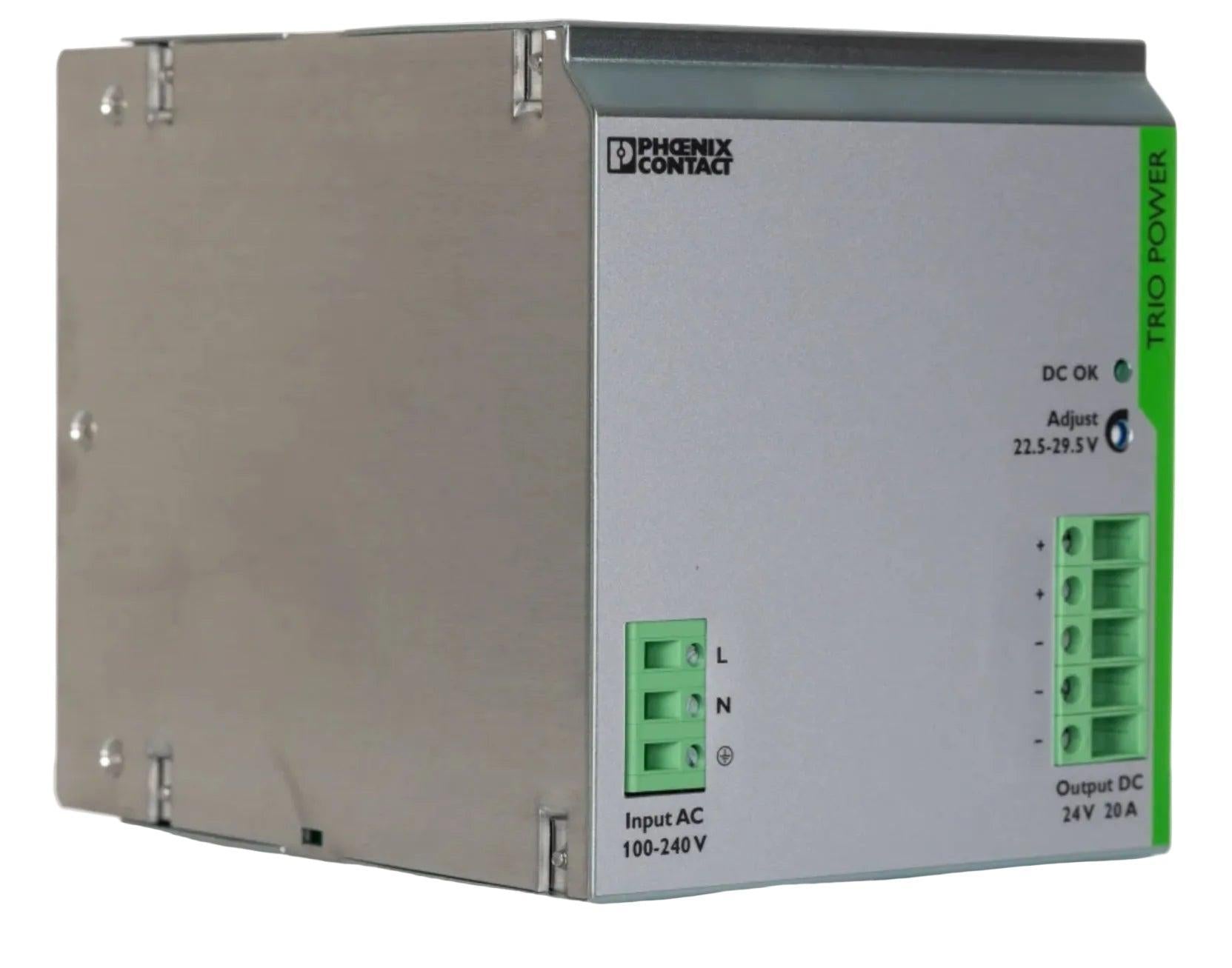 Phoenix Contact TRIO-PS/1AC/24DC/20 Primary Switched Power Supply-Primary Switched Power Supply-CA-02-07-01-6152428576545-Used Industrial Parts