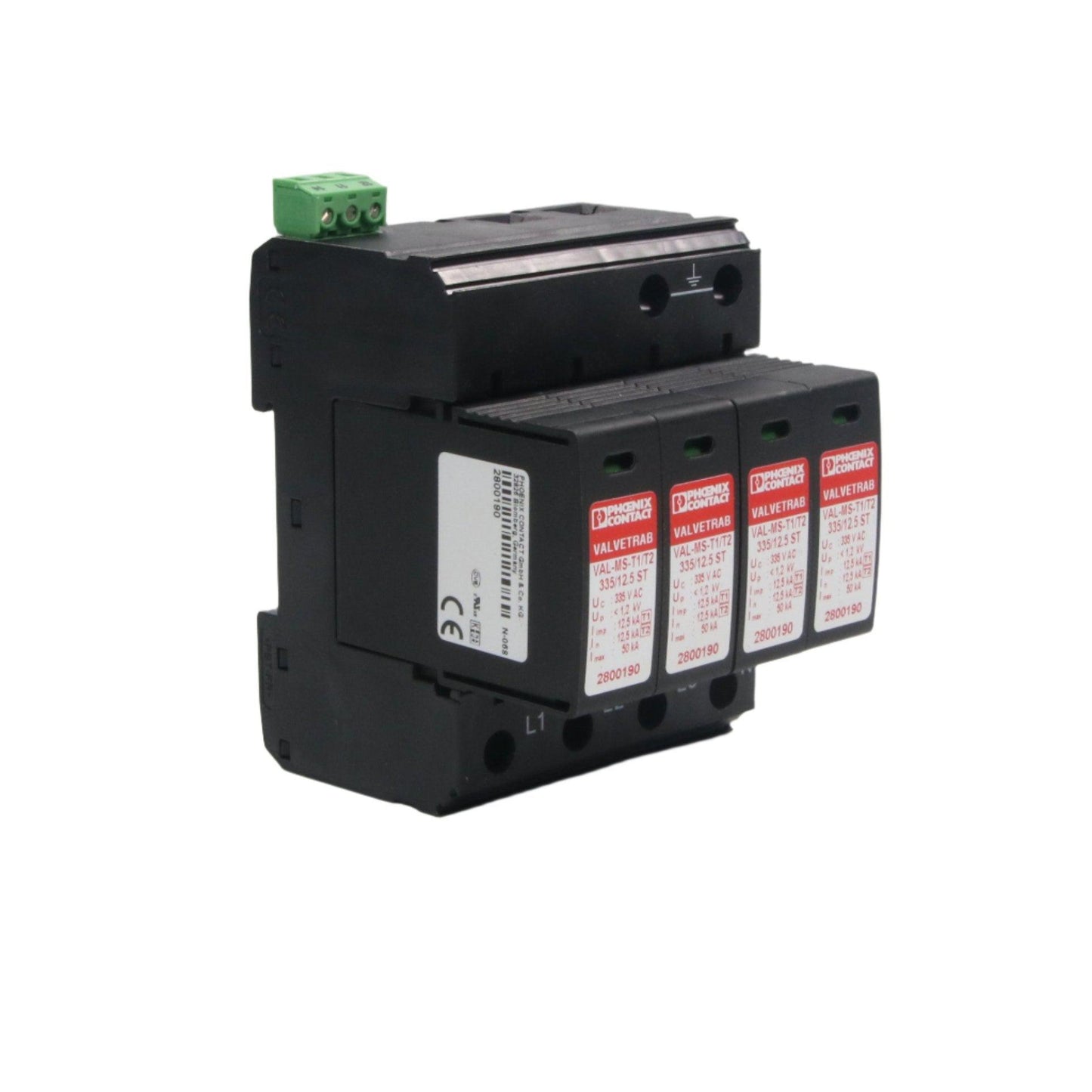 Phoenix Contact VAL MS T1 T2 335 12.5 4 0 FM Surge Arrester-Surge Arrester-Used Industrial Parts