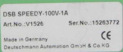 Phoenix Contact/Deutschmann Automation DSB Speedy 100V-1A-Switch Accelerator-AA-03-05-Used Industrial Parts