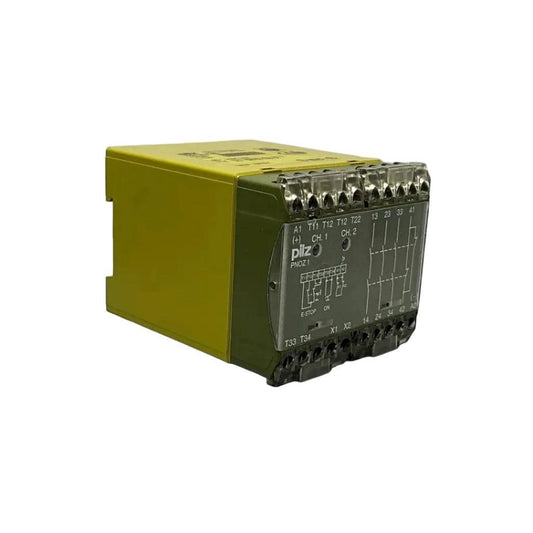 Pilz PNOZ 1 24 V DC 3S10 Safety Relay - 475695-Safety Relay-01-AB-01-04-08-6152430267202-Used Industrial Parts
