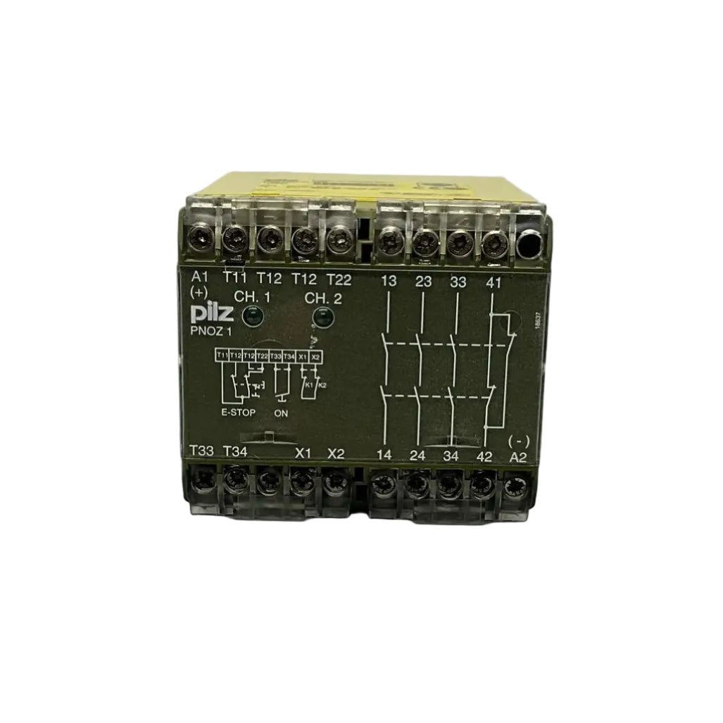 Pilz PNOZ 1 24 V DC 3S10 Safety Relay - 475695-Safety Relay-Used Industrial Parts
