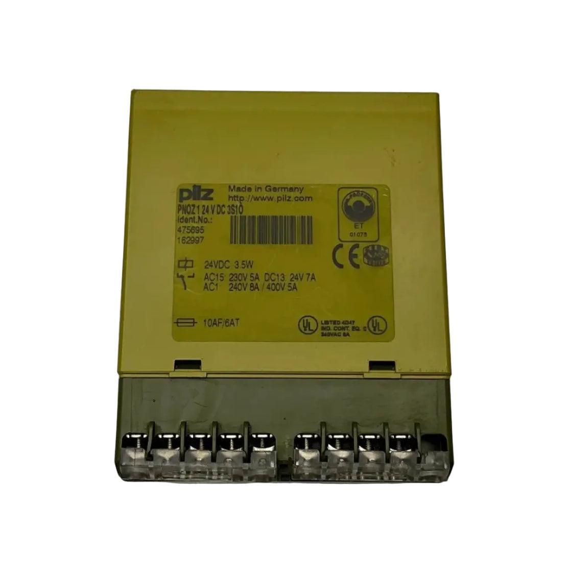 Pilz PNOZ 1 24 V DC 3S10 Safety Relay - 475695-Safety Relay-Used Industrial Parts