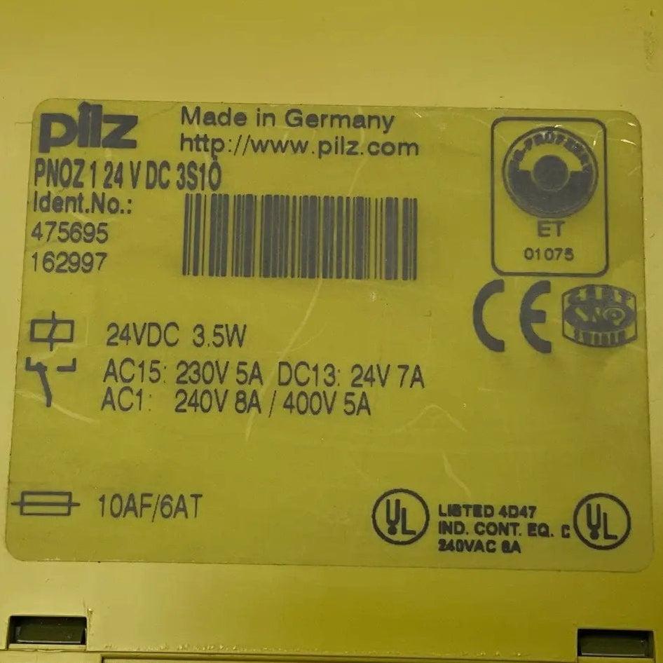 Pilz PNOZ 1 24 V DC 3S10 Safety Relay - 475695-Safety Relay-Used Industrial Parts