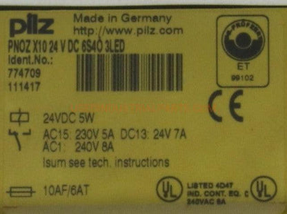 Pilz PNOZ X10 Safety Relay-Safety Relay-AB-05-08-Used Industrial Parts