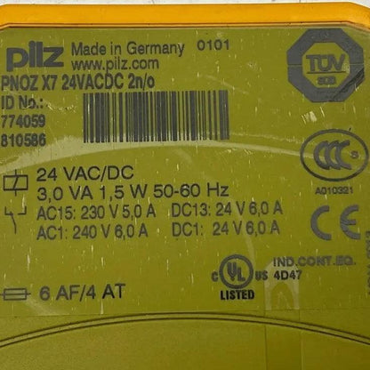 Pilz PNOZ X7 24VACDC 2n/o Safety Relay - 774059-Safety Relay-Used Industrial Parts