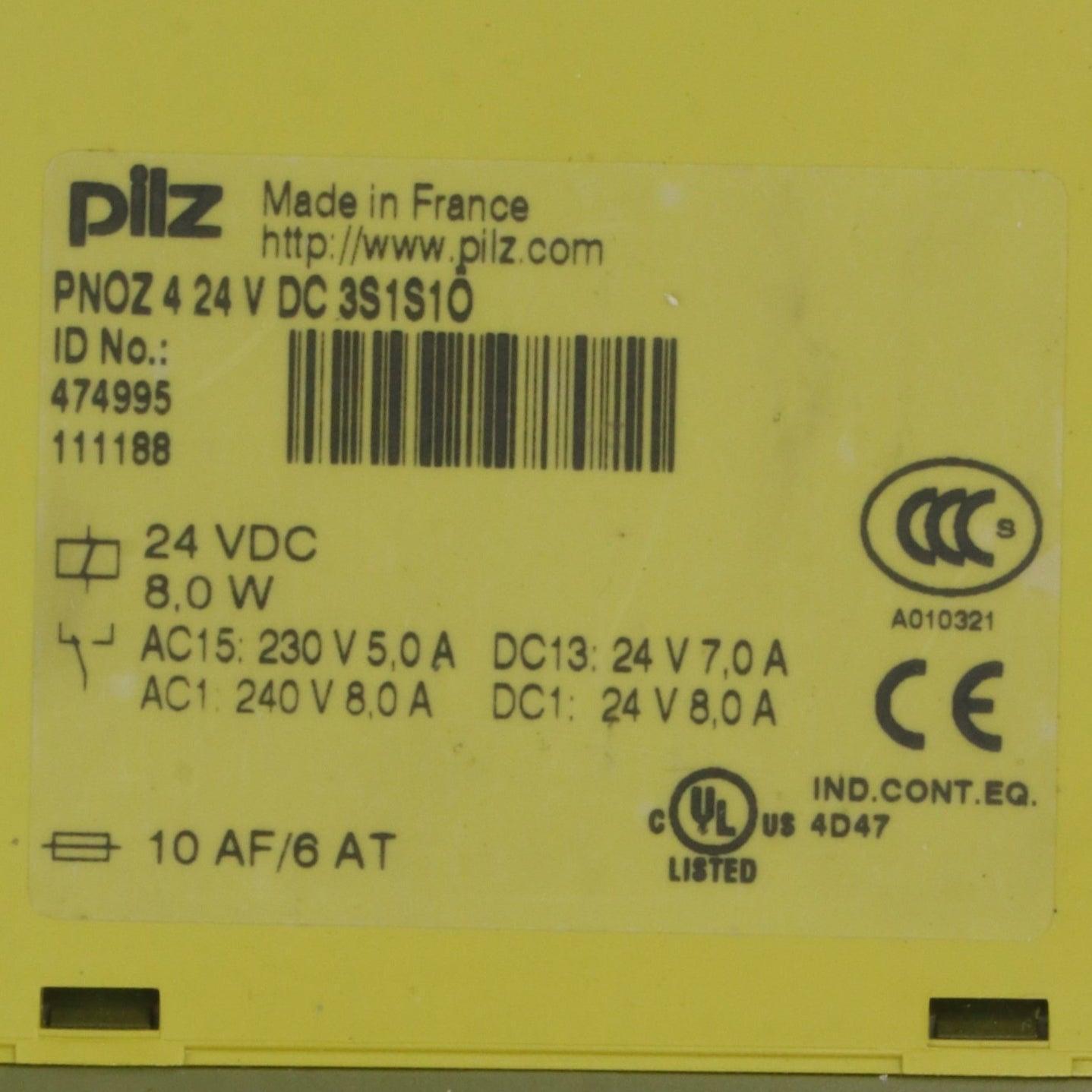 Pilz PNOZ s4 Safety Relay-Safety relays-Used Industrial Parts