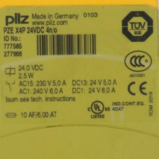 Pilz PZE X4P Safety Relay 777585-Safety Relay-Used Industrial Parts