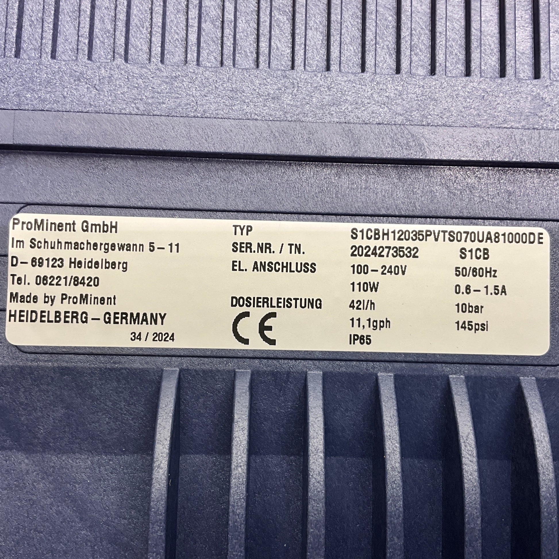 Prominent Sigma S1CB Metering Pump-Metering Pump-Used Industrial Parts