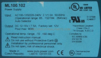 Puls ML100.102 Power Supply-Power Supply-Used Industrial Parts