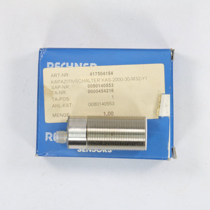 Rechner Capacitive Sensor KAS-2000-30-M32-Y1-Capacitive Sensor-Used Industrial Parts