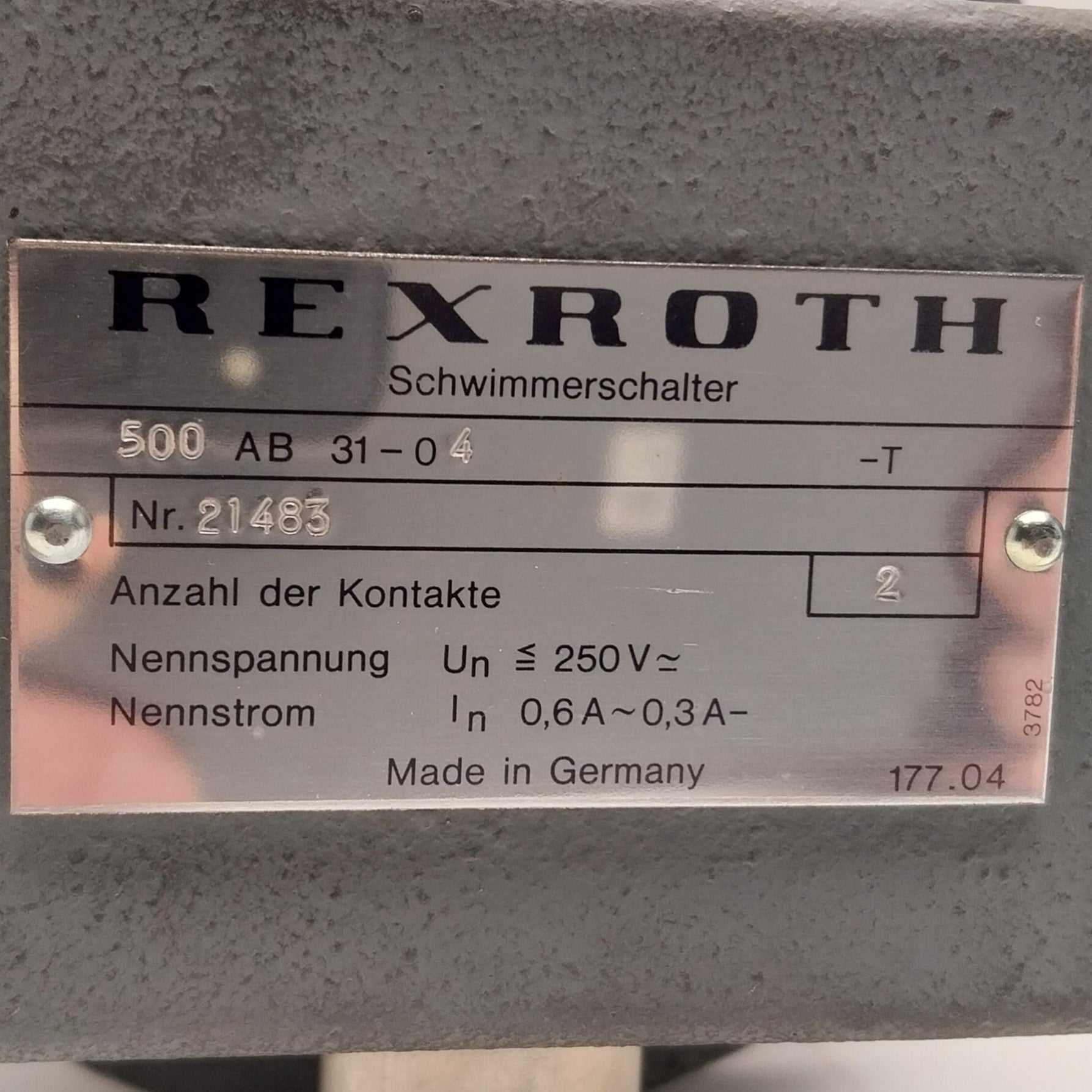 Rexroth 500 AB 31 04 Float Switch-Float Switch-Used Industrial Parts